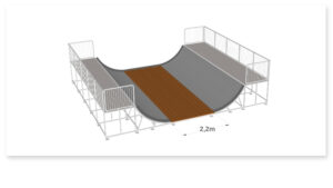Austausch Unterfahrbelag Miniramp 1400x7.5m (Flat)